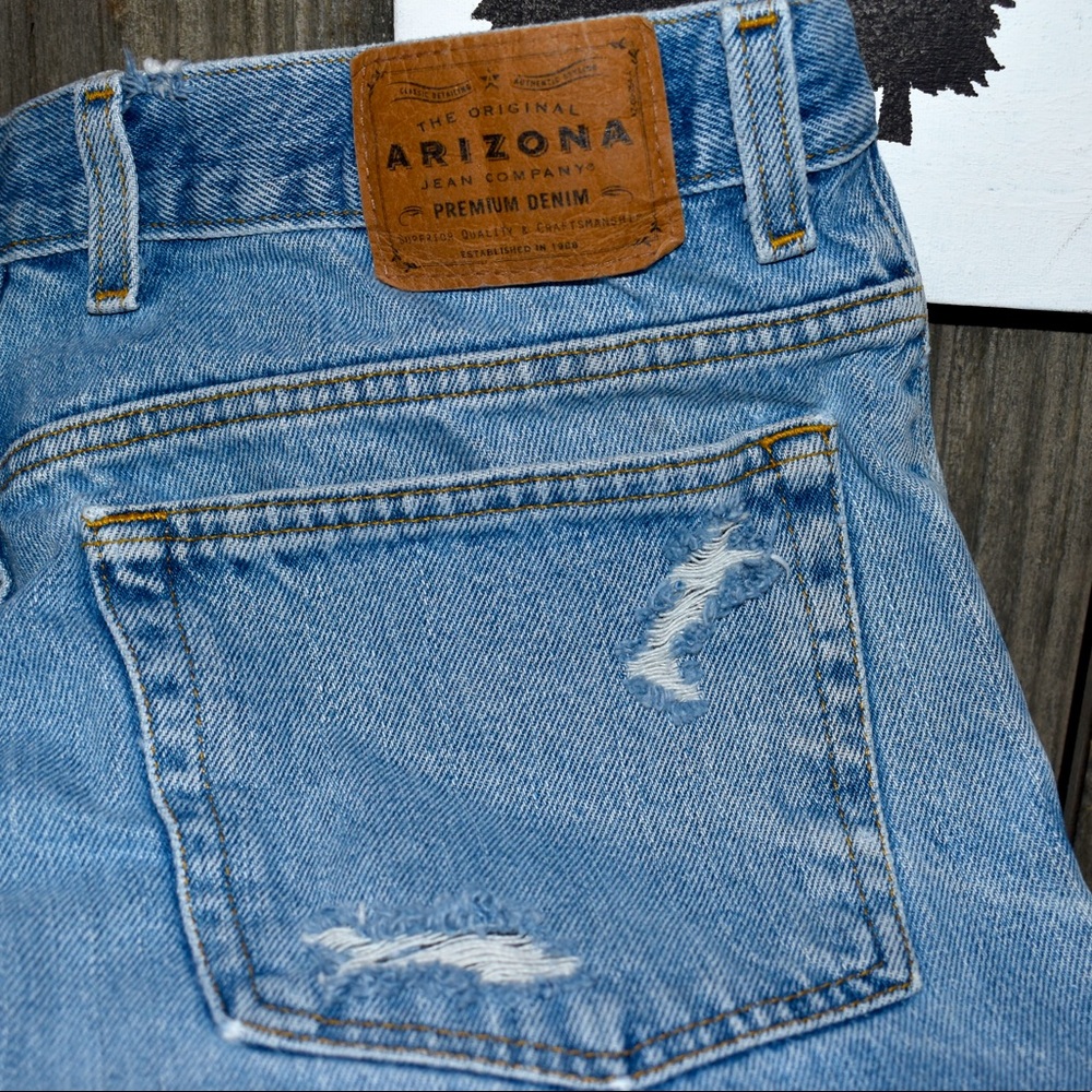 Vintage hand distressed Arizona Jean